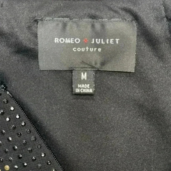 Romeo & Juliet Couture black studded mini skirt Medium - Picture 5 of 13